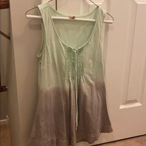 Long tank top tye dye ombré